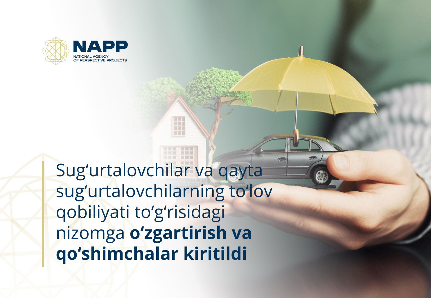 Sug‘urtalovchilar va qayta sug‘urtalovchilarning to‘lov qobiliyati to‘g‘risidagi nizomga o‘zgartirish va qo‘shimchalar kiritildi