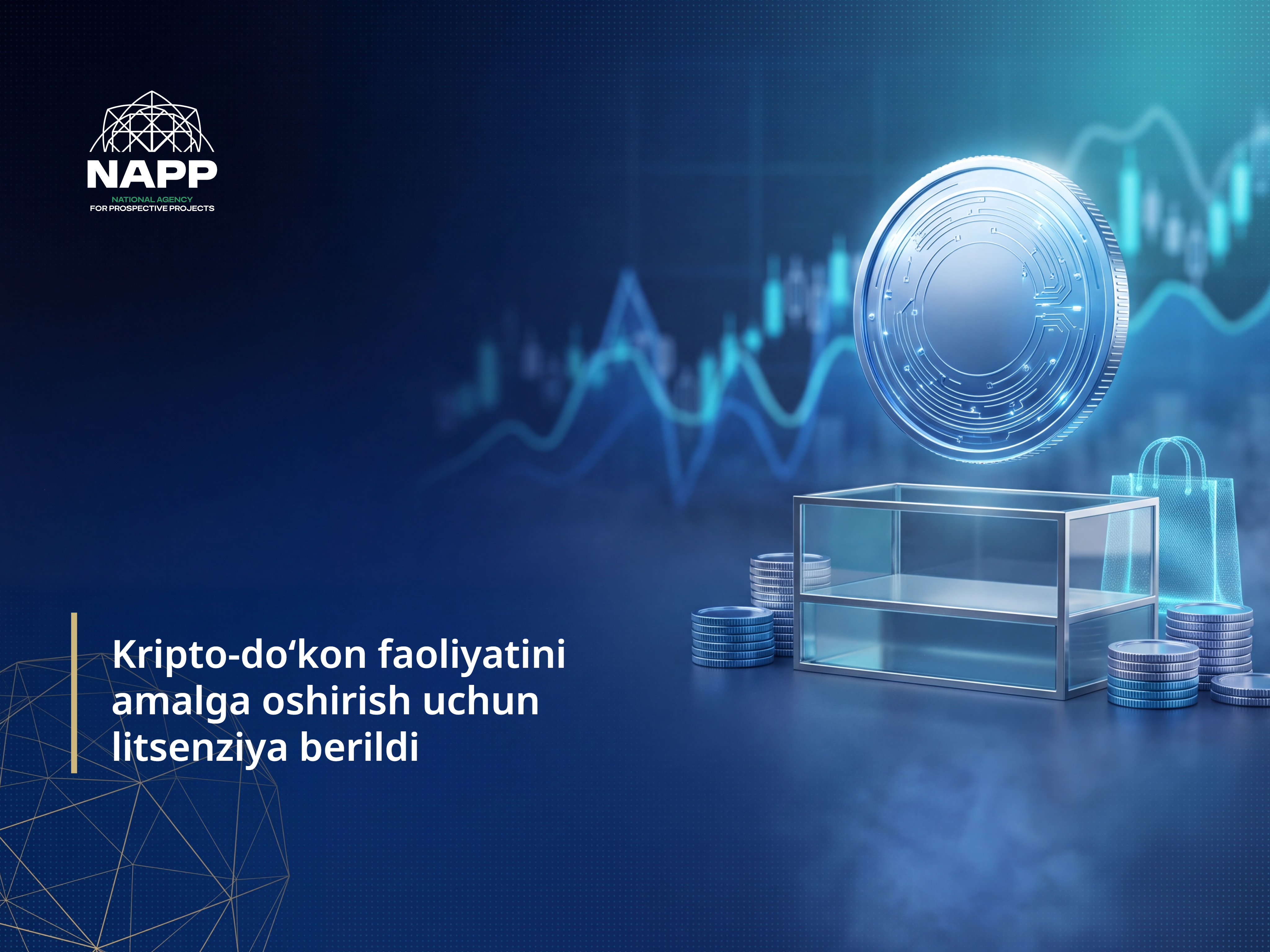 Kripto-doʻkon faoliyatini amalga oshirish uchun litsenziya berildi